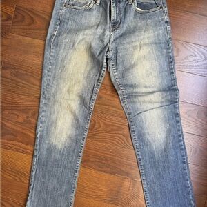 Calvin Klein Blue Skinny Jeans with Faded Wash